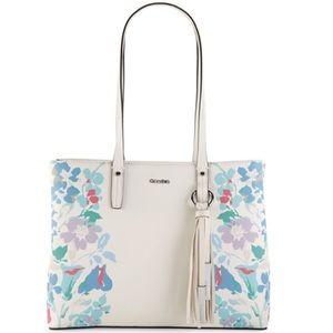 Calvin Klein floral tote bag 13”W x 10”H x 5.5” D